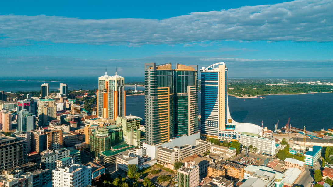 Dar Es Salaam City Skyline in Tanzania